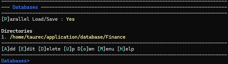 databases