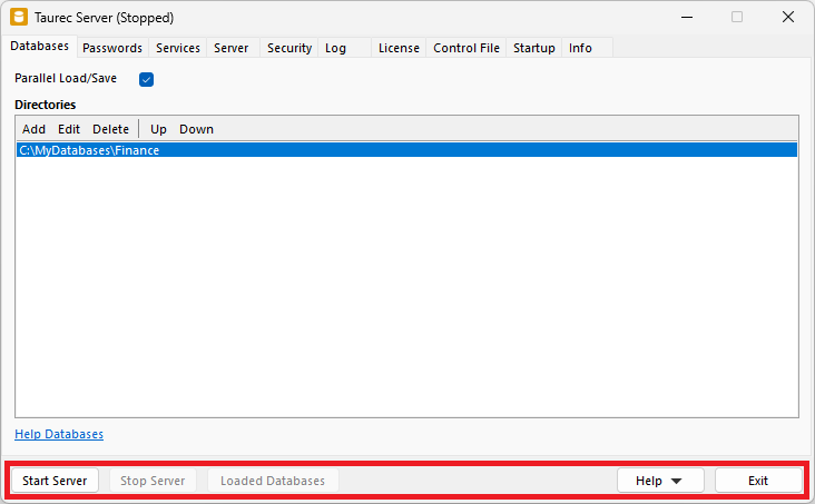 server-buttons